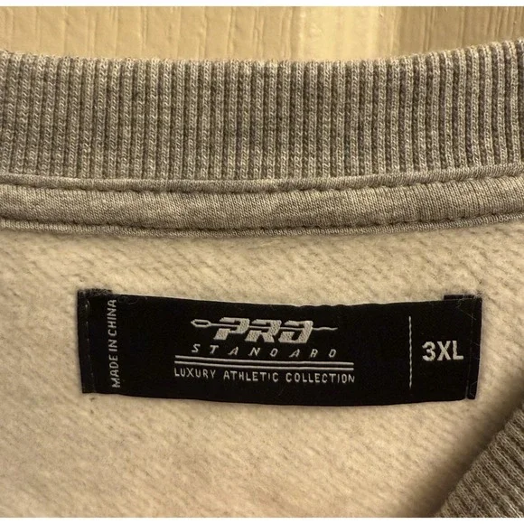 Pro Standard Golden State Warriors Crest Emblem Heather Grey Sweatshirt Men's 3X